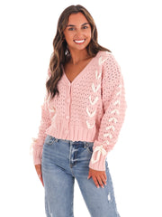 Ribbon Whimsy Sweater Cardigan