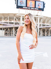 V-I-C-T-O-R-Y Sequin Mini Dress