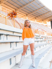 Running Through the T Mesh Tank Top