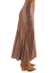 Satin Splendor Midi Skirt
