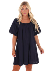 Perfectly Pleated Mini Dress