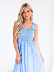 I Wonder Eyelet Maxi Dress