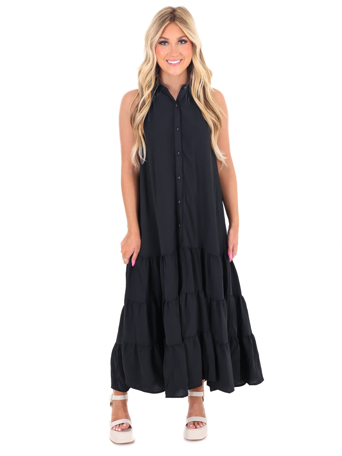 Take Me Back Halter Maxi Dress