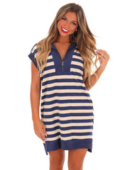 Casual Cool Stripe Mini Dress