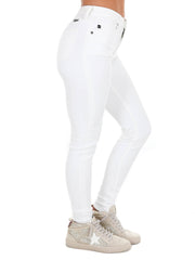 Win Your Love White High Rise Super Skinny Jeans