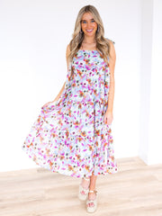 Because I'm Happy Floral Maxi Dress