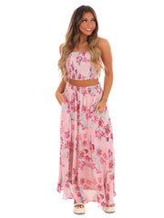 Let Love Blossom Floral Two Piece Set