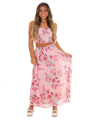 Let Love Blossom Floral Two Piece Set