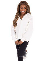 Better Together Collared Sweatshirt