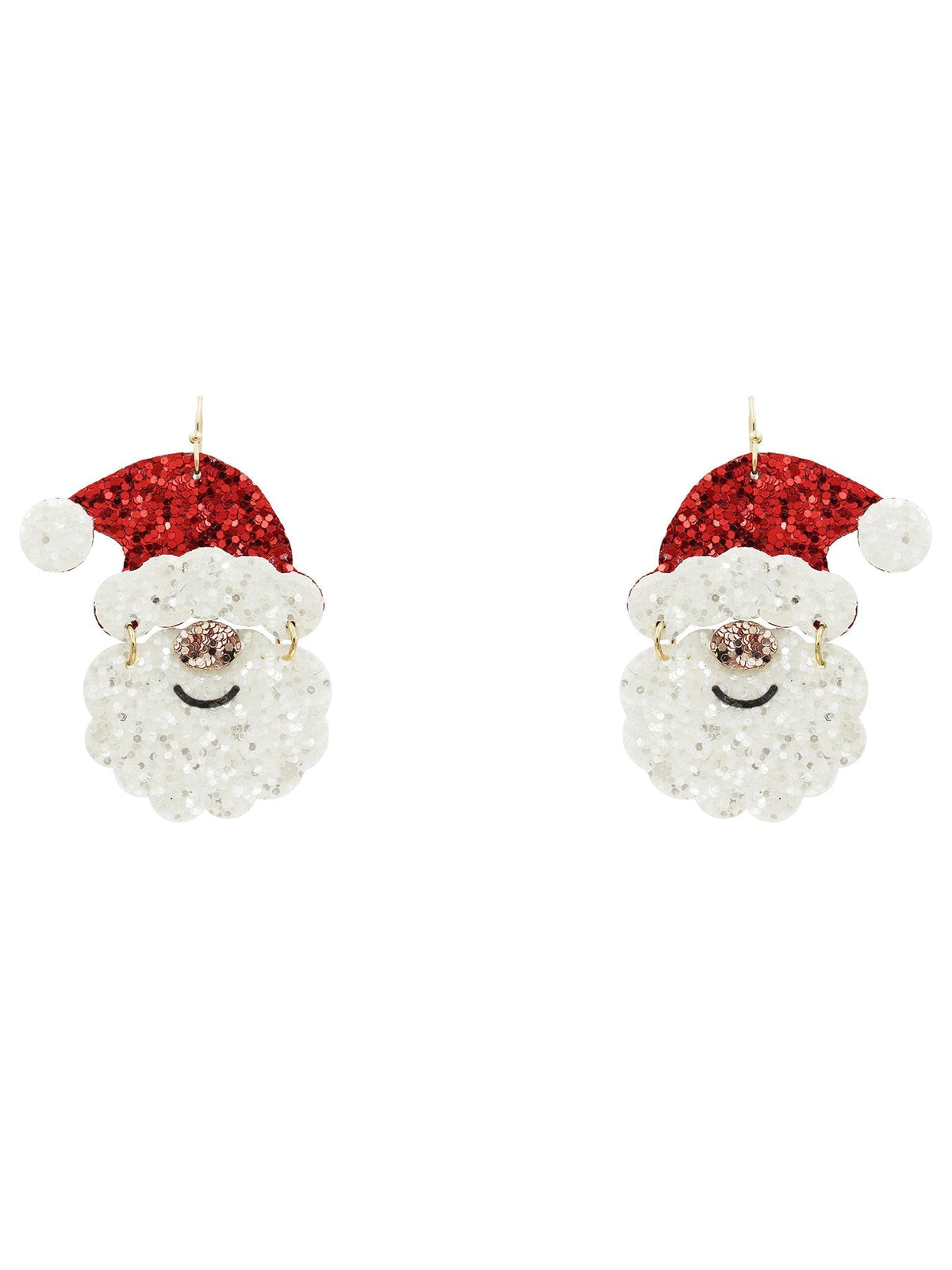 Santa Glitter Earrings