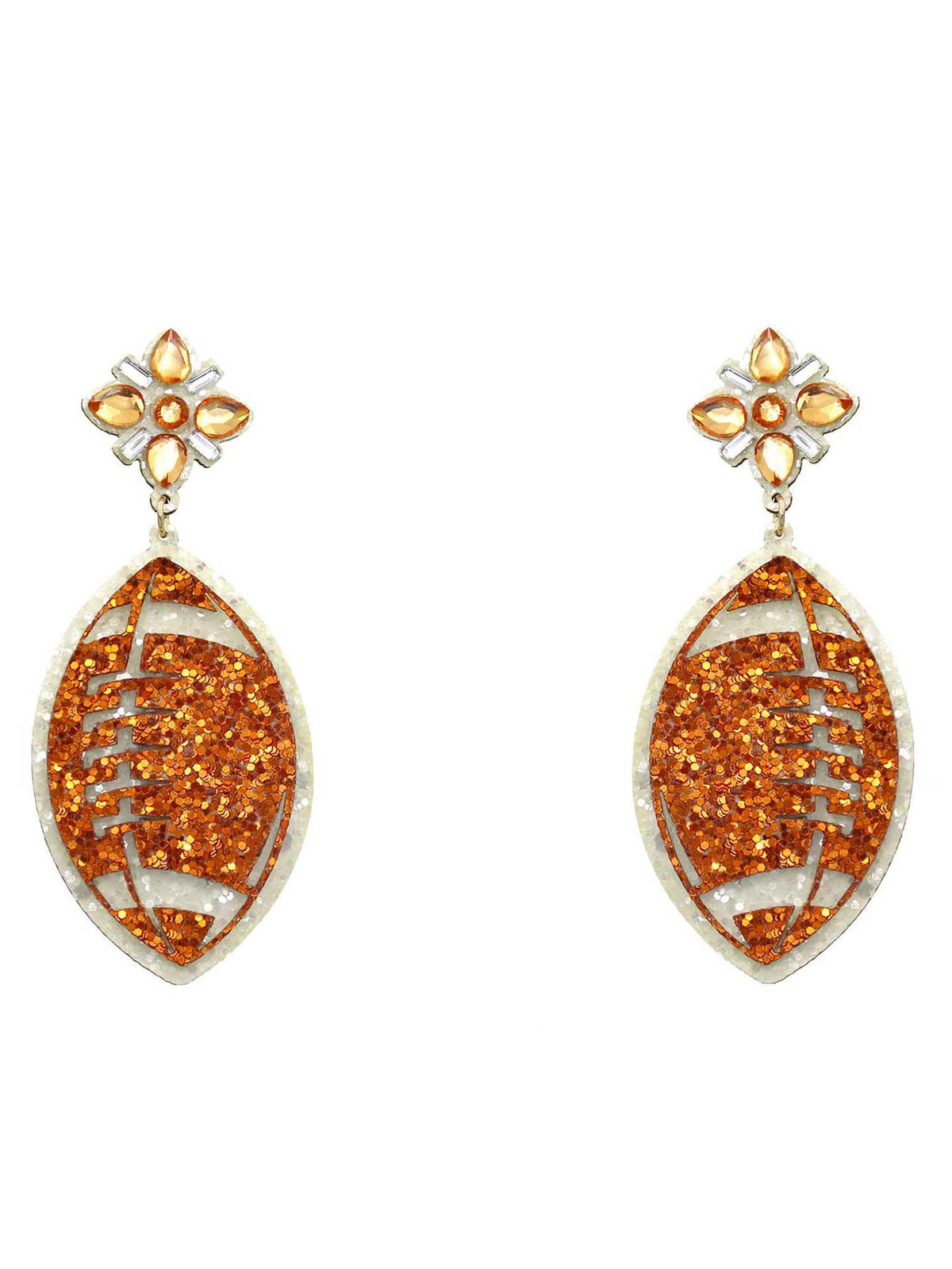 Not Just A Game Football Earrings