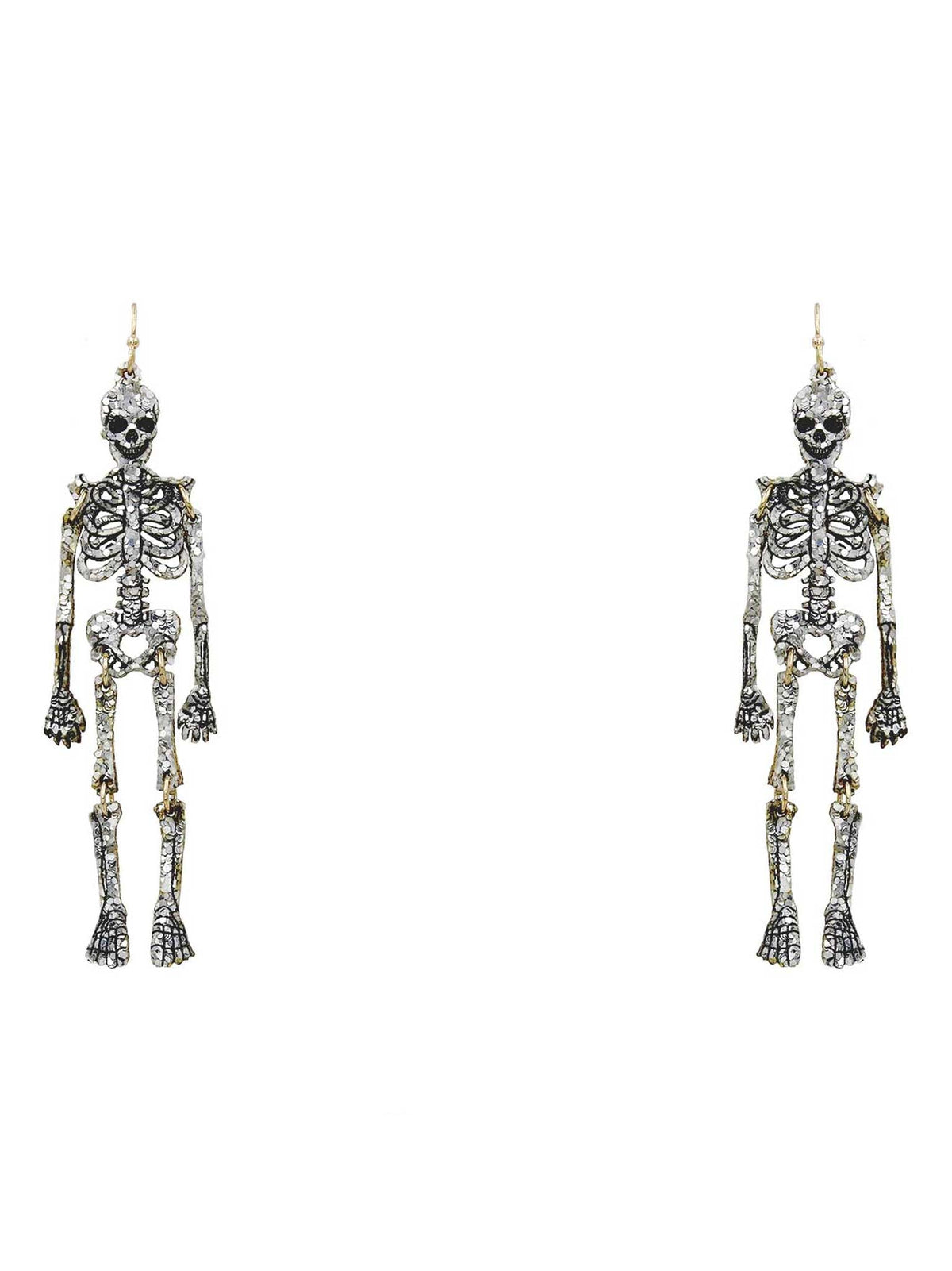 Skeleton Glitter Earrings