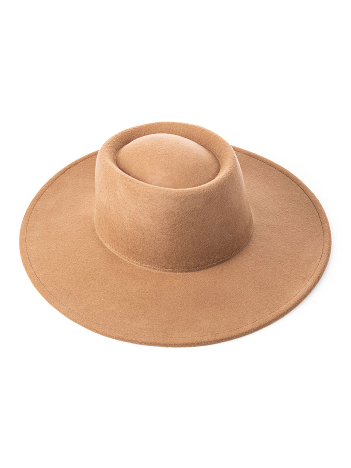 Step By Step Tan Wool Hat