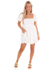 Irresistible Eyelet Babydoll Romper