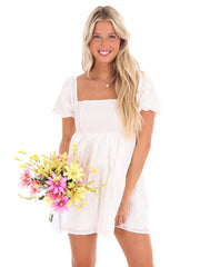 Irresistible Eyelet Babydoll Romper
