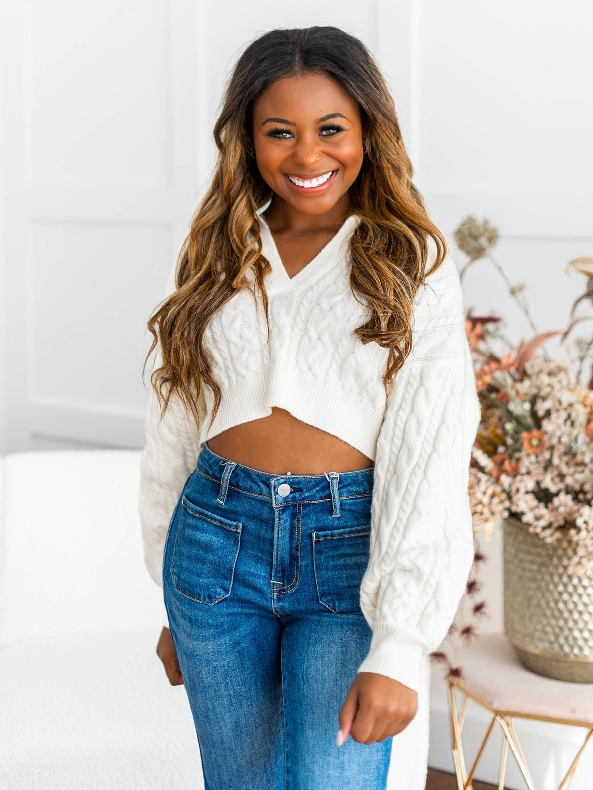 Life That's Good Cropped Sweater