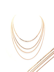 Dainty Layered Gold Necklace