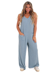 Only the Beginning Ribbed Jumpsuit