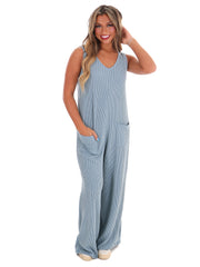 Only the Beginning Ribbed Jumpsuit