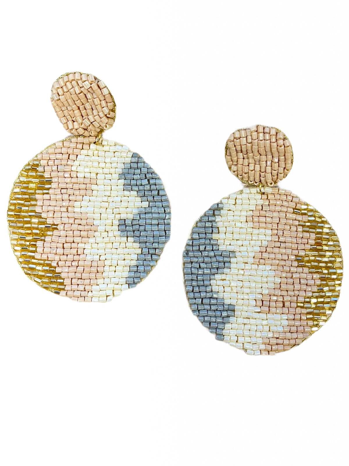 Sweetness Beaded Disc Earrings