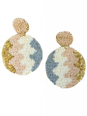 Sweetness Beaded Disc Earrings
