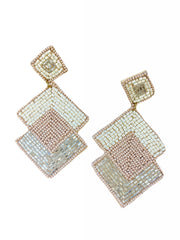Good to Be Beaded Geometric Earrings