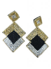 Good to Be Beaded Geometric Earrings