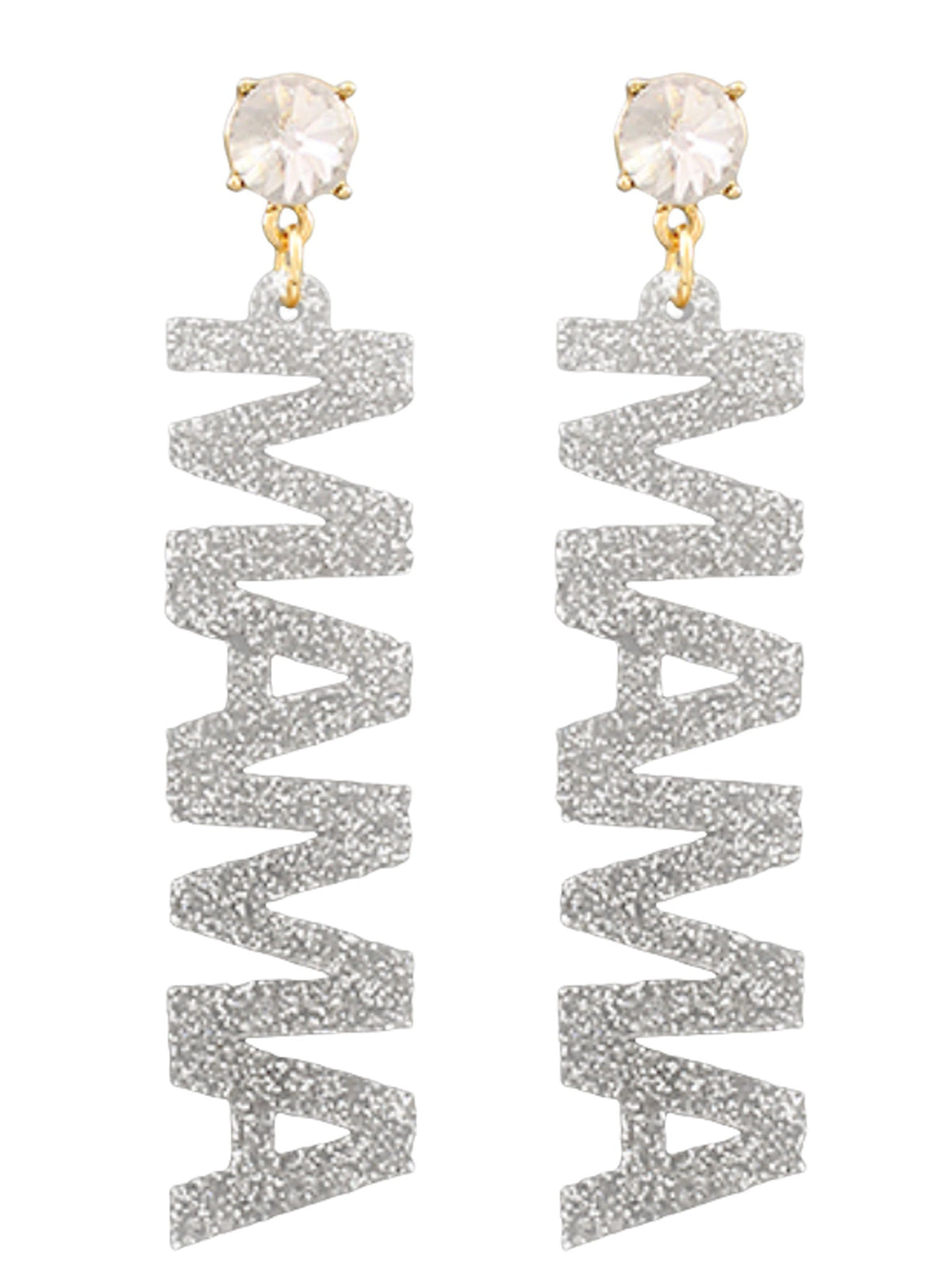 MAMA Acrylic Word Earrings