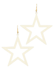 Color Coat Star Earrings