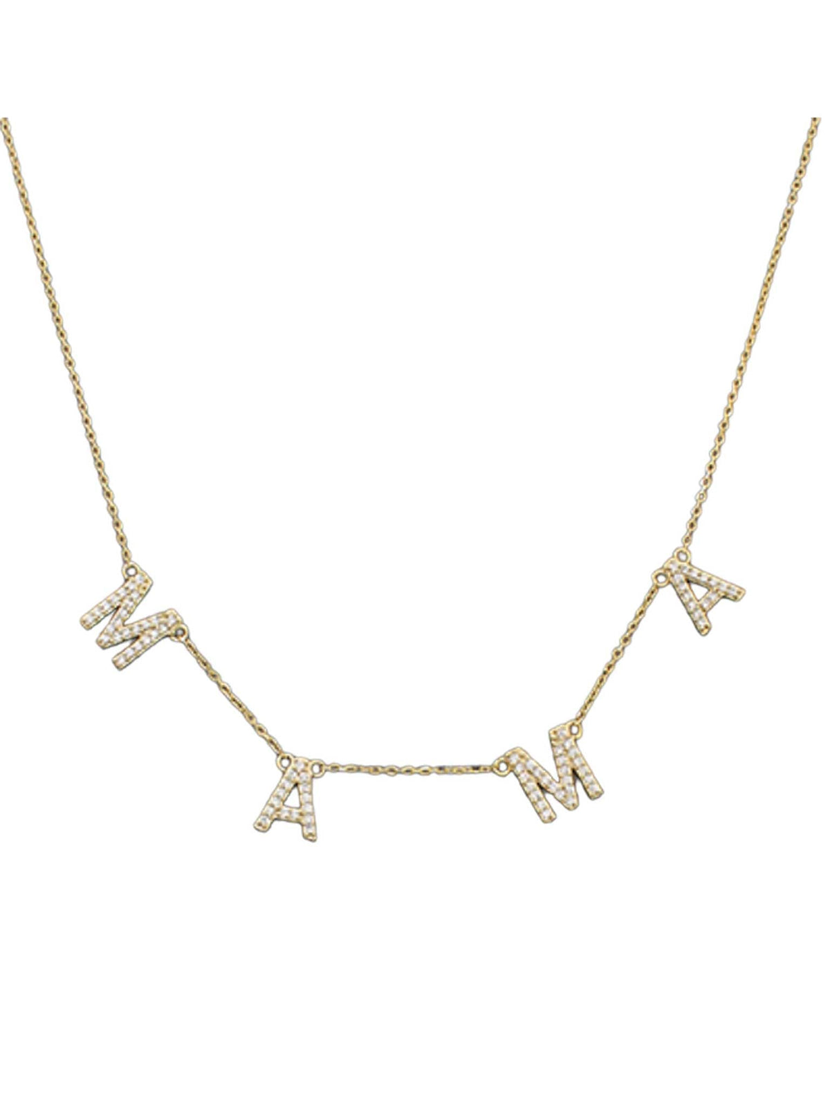 'Mama" Stationed Necklace