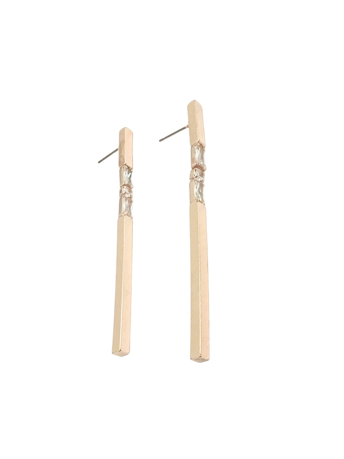 Long Dangle Stone Earrings