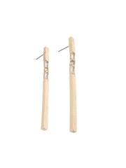 Long Dangle Stone Earrings