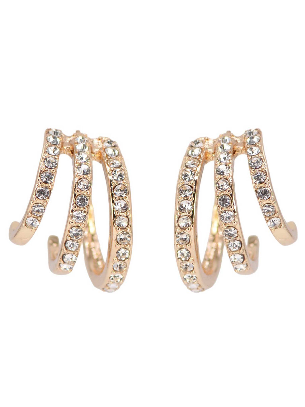 Rhinestone Hoop Earrings