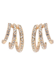 Rhinestone Hoop Earrings