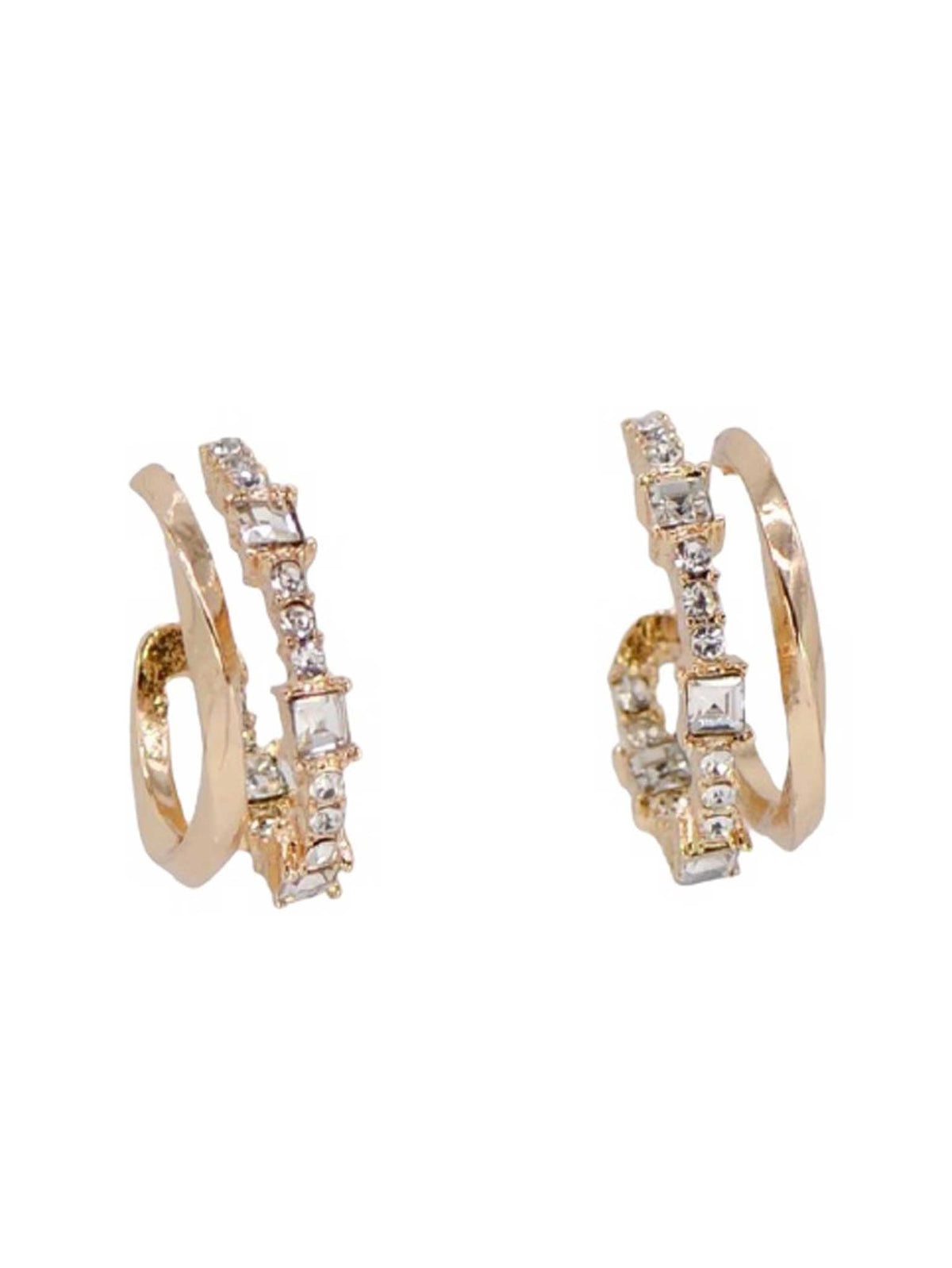 Double Line Hoop Earrings