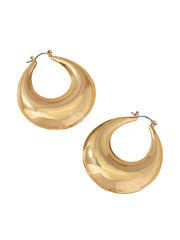 Puffy Crescent Hoop Earrings