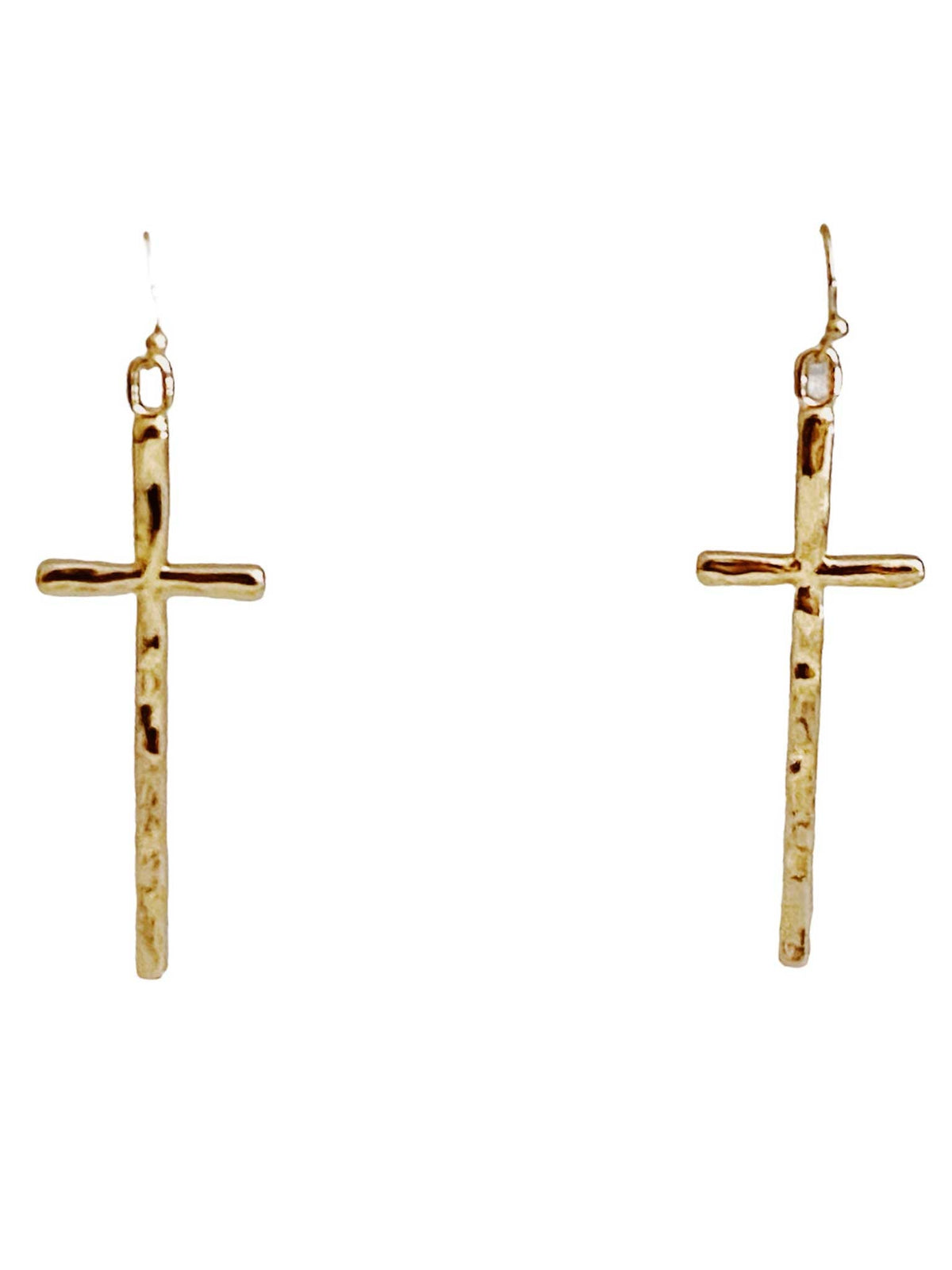 Slim And Stylish Cross Earrings