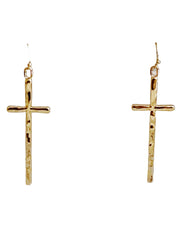 Slim And Stylish Cross Earrings