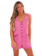 Flirty Fun Linen Romper