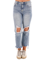 Let me Go High Rise Crop Jeans