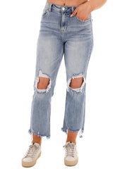 Let me Go High Rise Crop Jeans