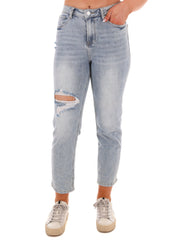 You Send Me High Waist Straight Jeans