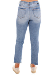 In My Feelings Slim Straight Ankle Jeans