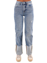 Laid Back Blues Cuffed Jeans