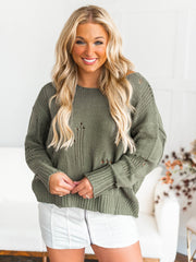 You're Perfect Distressed Sweater