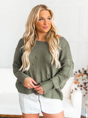 You're Perfect Distressed Sweater