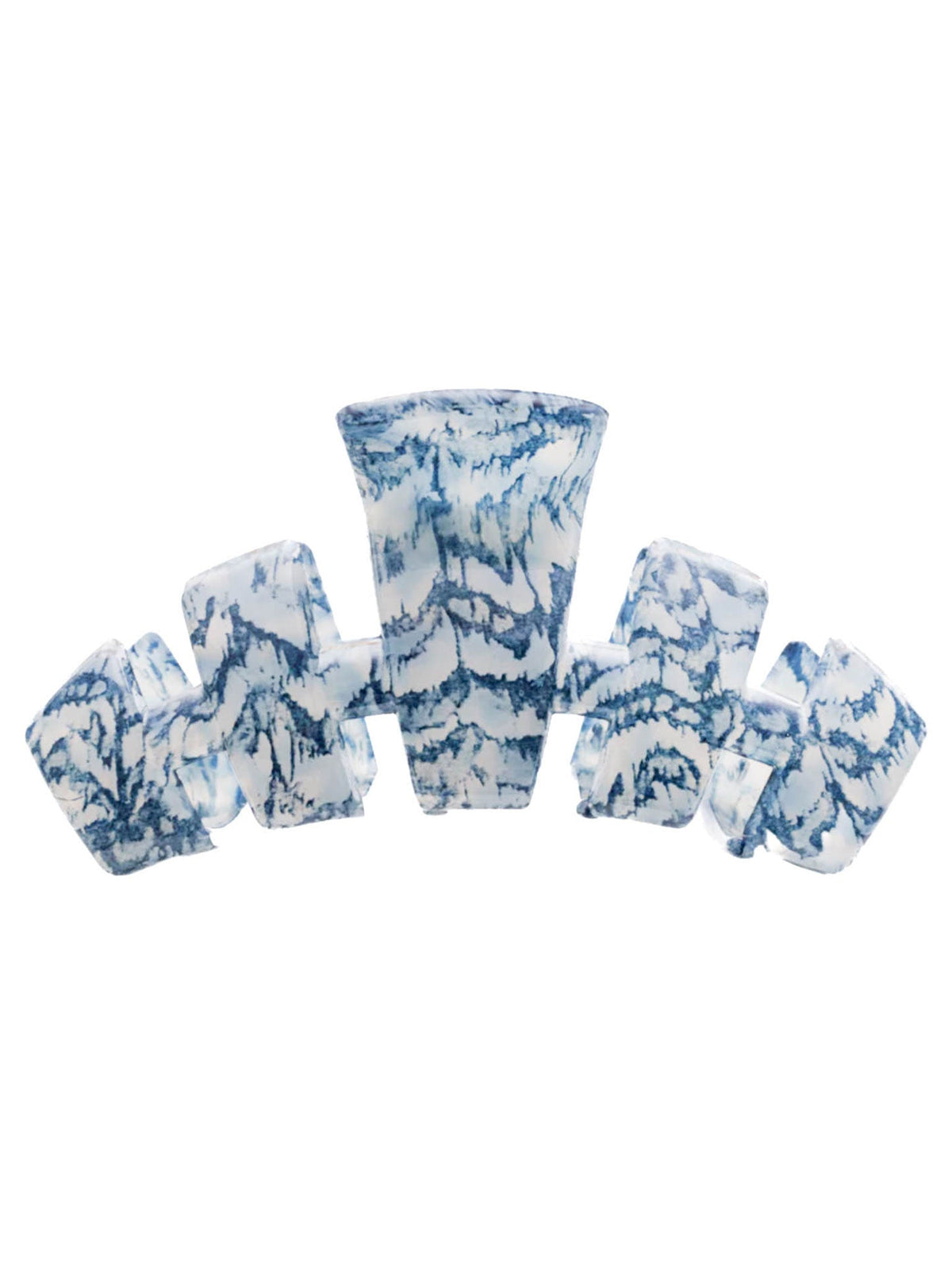 Teleties Blue Ripple Medium Hair Clip