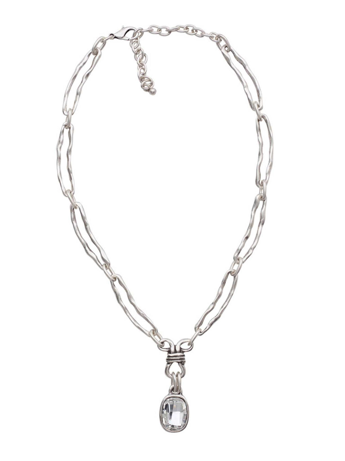 Micah Chainlink Rhinestone Necklace