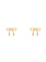 Ribbon Casting Stud Earrings