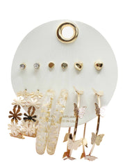 Assorted Gold Stud and Hoop Set